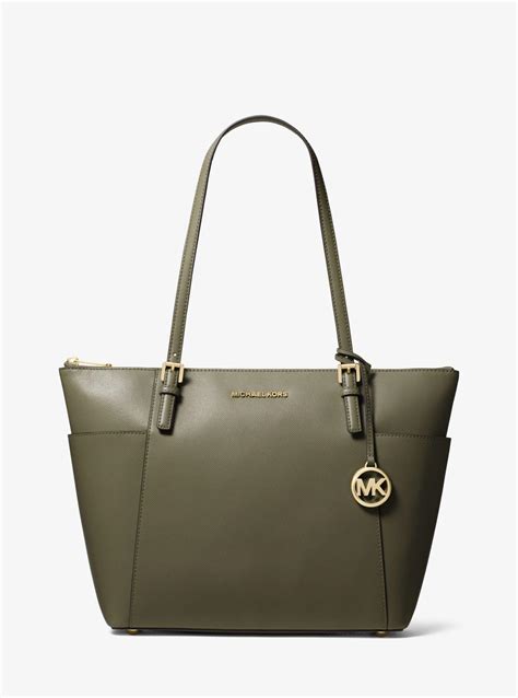 michael kors jet set tote green|jet set small michael kors.